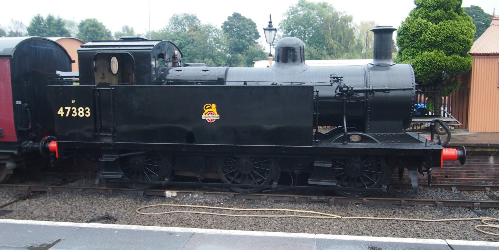 LMS/BR 47383 Jinty 0-6-0T tank engine 47383 on the SVR heritage railway in 2024