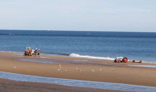 The coastal town of Redcar in Cleveland, North-East England