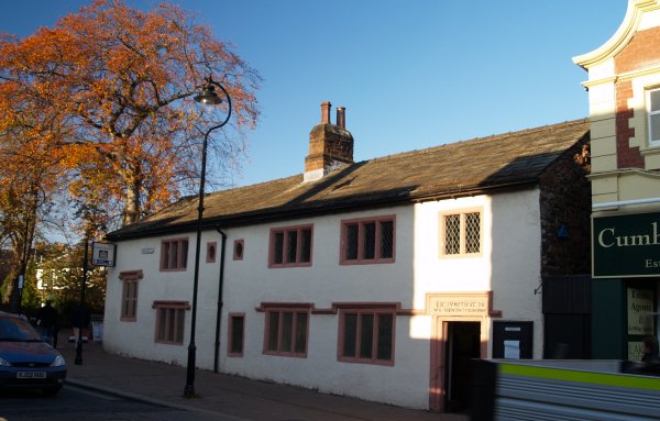 The Museum and Tourist Information Centre is housed in an old Elizabethan House - Penrith Town, Cumbria, Northern England