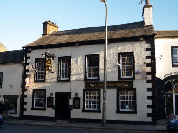 The fine Georgian building of the Last Orders' Inn - Penrith Town, Cumbria, Northern England