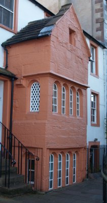 across from the church is the front part of the 'Tudor' house - Penrith Town, Cumbria, Northern England