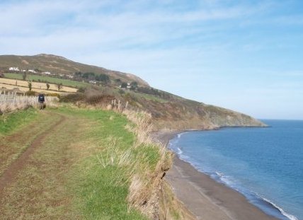 The cliff path from Greystones heading for Bray Head.
