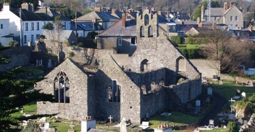 The ruins of Howth Abbey, north County Dublin, Ireland