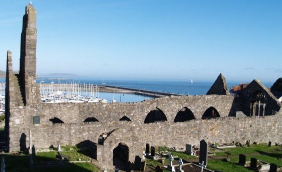 The ruins of Howth Abbey, north County Dublin, Ireland