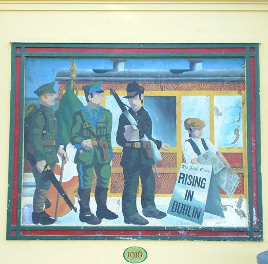 24. 1916 Easter Rising mural on Bray Station, Co. Wicklow.