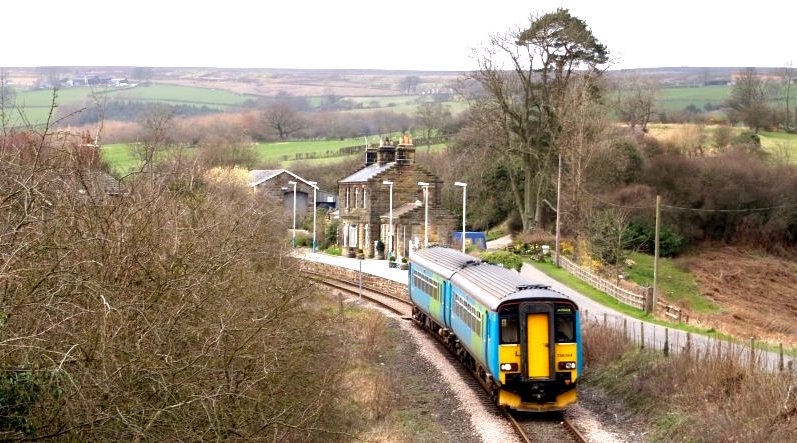 Location 11a: Train leaving Lealholm Station for Glaisdale.
