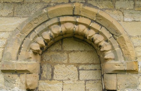 the arch of the blocked up north door