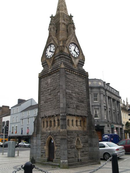 The clock tower of Waterford on the quay Ireland