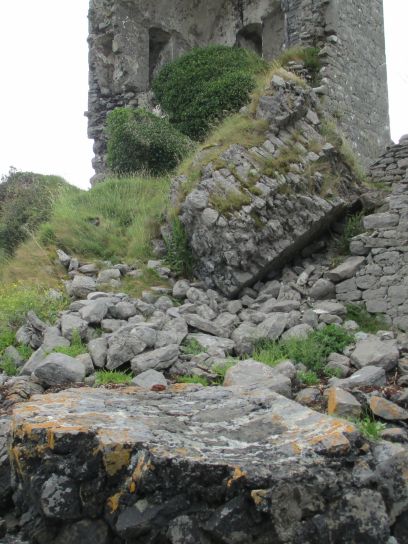 New Quay, Church, ruined Castle, The Burren, Co. Clare