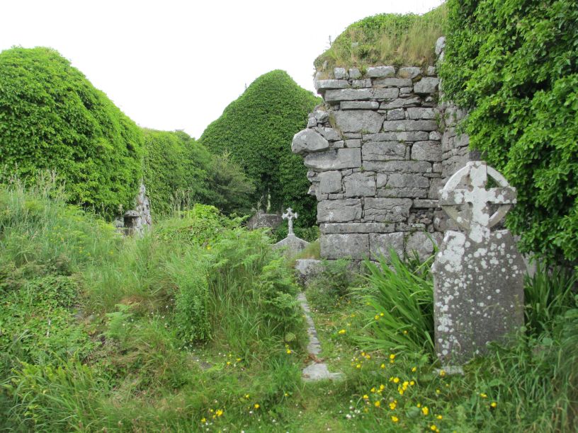 New Quay, Church, ruined Castle, The Burren, Co. Clare