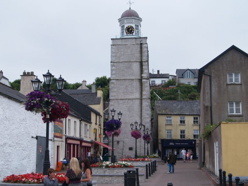 The clock tower in Youghal, Co. West Cork, Ireland