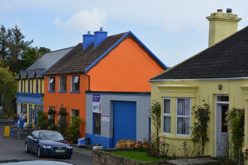 O'Sullivan's foodstore and hardware store in Eyeries village, Beara Peninsula, Ring of Beara, County Cork, Ireland