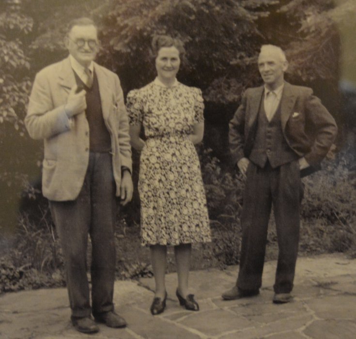 Photo of Roland Bryce, Margaret O'Sullivan and Murdo MacKenzie Bryce House Garinish Island, Garnish Island Co. Cork. Ireland