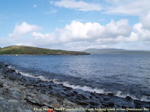 Looking across Dunmanus Bay from the Sheep's Head Peninsula.