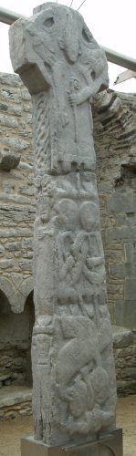 The 'Doorty' Cross - St Fachtnan's Cathedral & Crosses, Kilfenora, The Burren, County Clare, West of Ireland