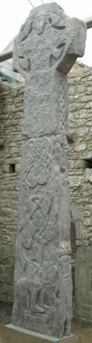 The 'Doorty' Cross - St Fachtnan's Cathedral & Crosses, Kilfenora, The Burren, County Clare, West of Ireland