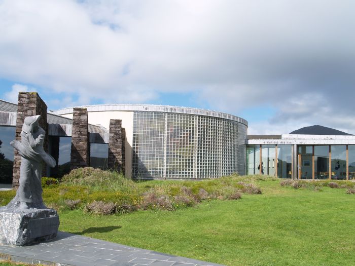 The main buildings of the Great Blasket Centre. - Dunquin, Dingle Peninsular, Co. Kerry, West of Ireland