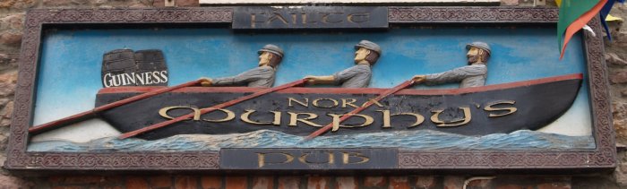 Murphy's pub sign at Brandon Pier - Dingle Peninsular, Co. Kerry, West of Ireland