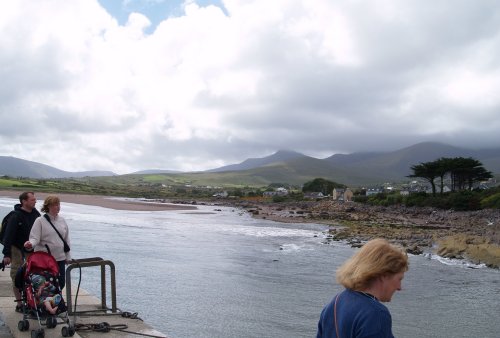 The Mount Brandon mountain range from Brandon pier - Dingle Peninsular, Co. Kerry, West of Ireland