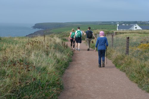Dunmore East Cliff Walk, the good refurbished footpath to Portally