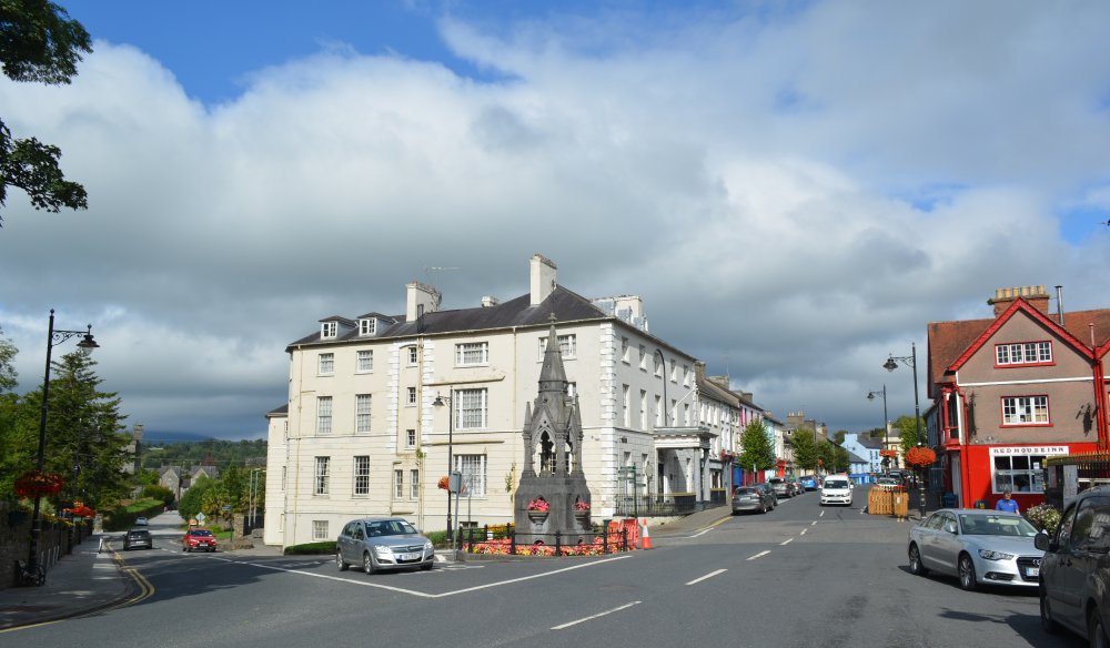 The town centre of Lismore, Co. Waterford, Republic of Ireland