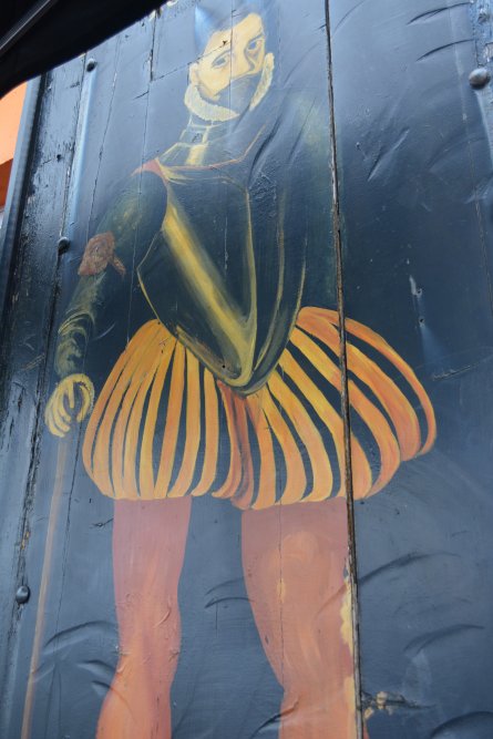 A 'gentlemen' involved the failed 1601 Battle of Kinsale Don Juan De Aguila pictured on the front of the Bulman pub Summer Cove Scilly Walk Kinsale Co. Cork Ireland
