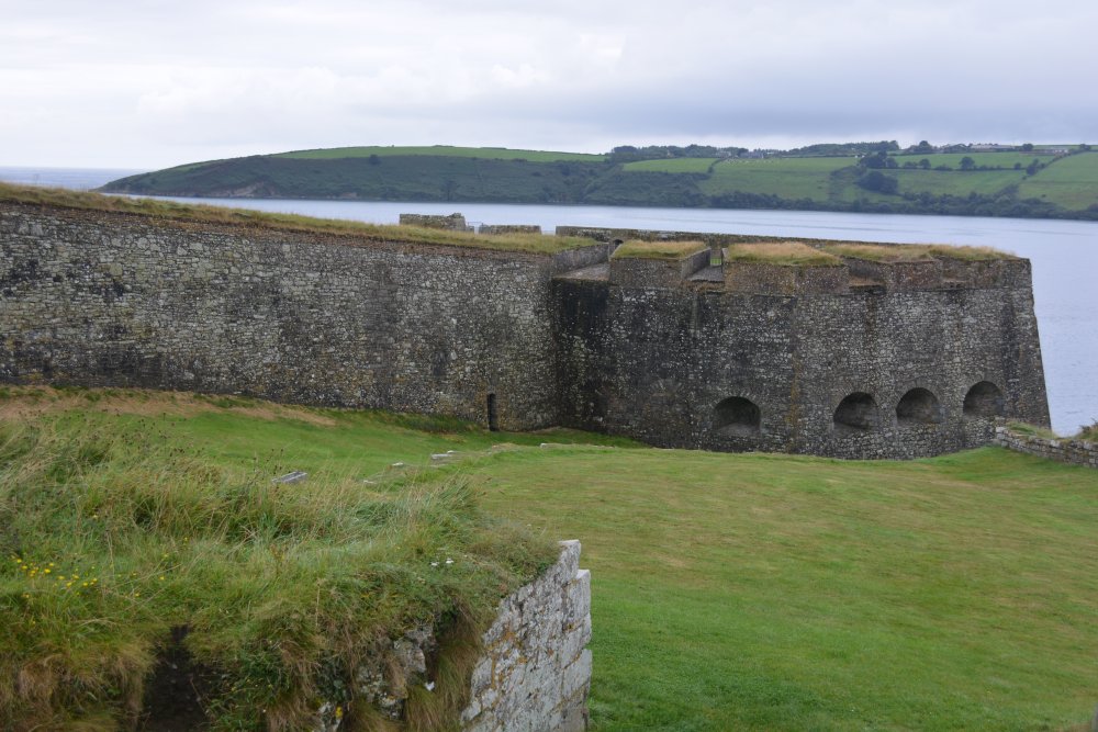 Looking seaward across the Devil's Bastion of Charles Fort Kinsale Harbour Co. Cork Ireland
