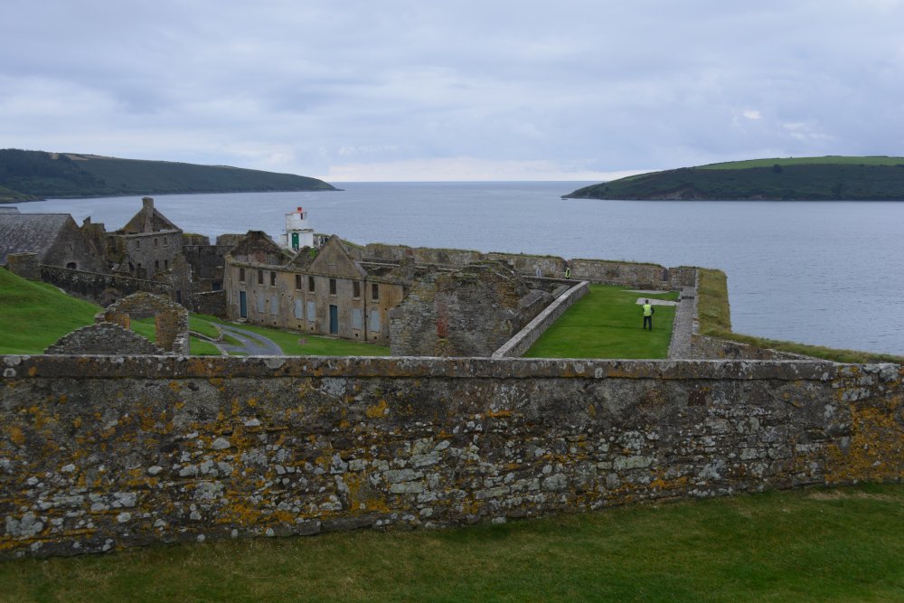 A view seawards from half way between the North Bastion and Devils Bastion Charles Fort Kinsale Harbour Co. Cork Ireland