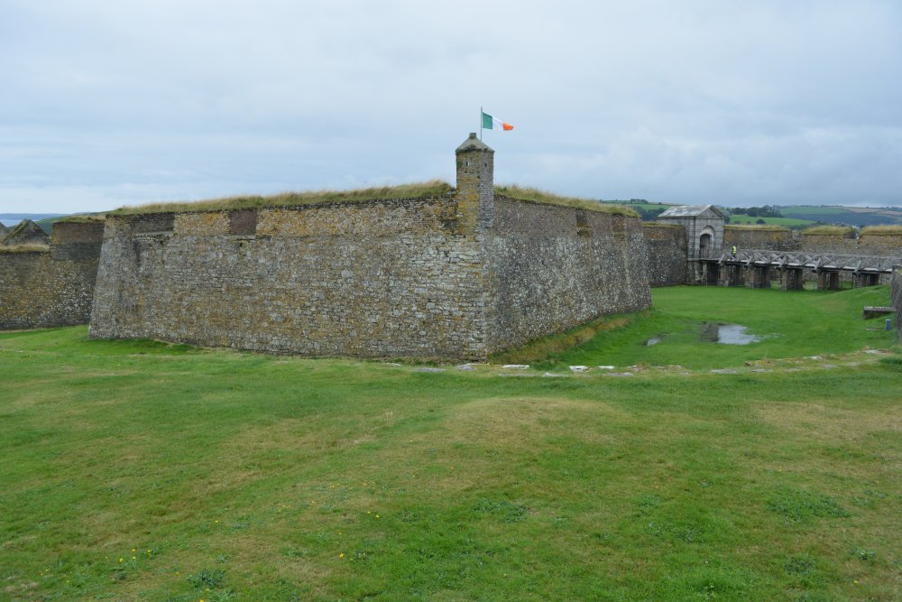 The Flagstaff Bastion of Charles Fort, the gate entrance beyond on the right Charles Fort Kinsale Harbour Co. Cork Ireland