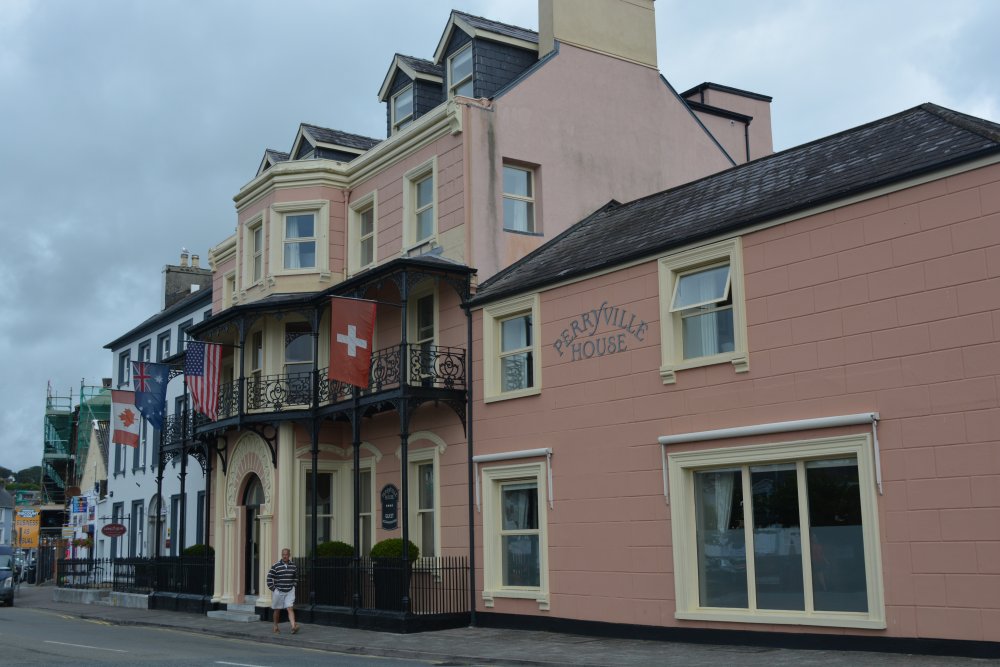 The handsome buildings of the Long Quay House and Perryville House, Long Quay road Kinsale, Co. Cork, West of Ireland