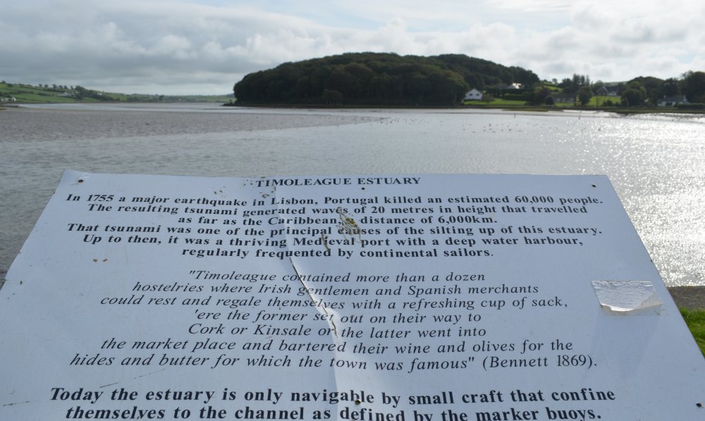 The tale of the Timoleague estuary and the silting up of the port on the Timoleague estuary Timoleague Friary, Co. Cork, West of Ireland