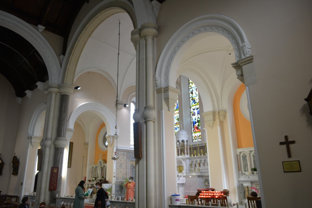 The interior of the Church of the Nativity of the Blessed Virgin Mary, Timoleague, Co. Cork, Ireland