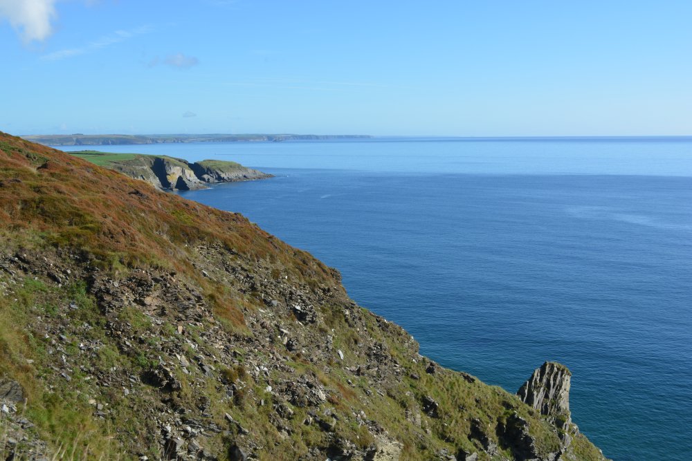 Looking west along the coast from the Old Head of Kinsale, Co. Cork, Ireland