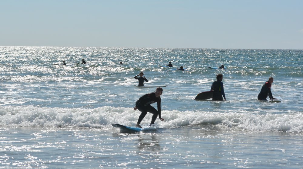 Great surfing off Garrettstown Strand or Garrylucas Beach Co. Cork, West of Ireland
