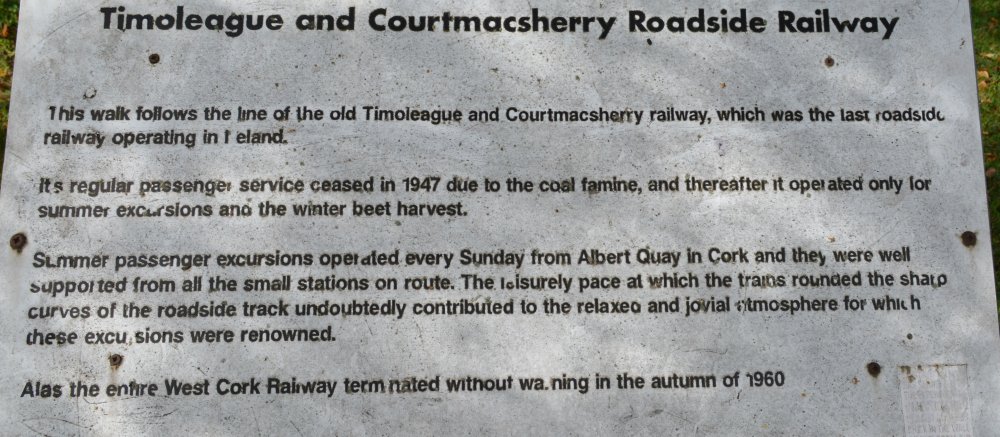 Timoleague to Courtmacsherry railway history Co. Cork West of Ireland