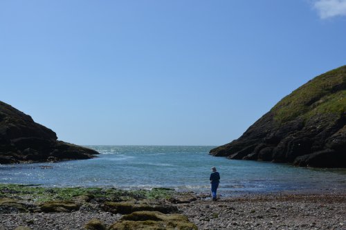 Portally beach. a lovely quiet sheltered spot for a swim and a picnic, Co. Waterford, Ireland