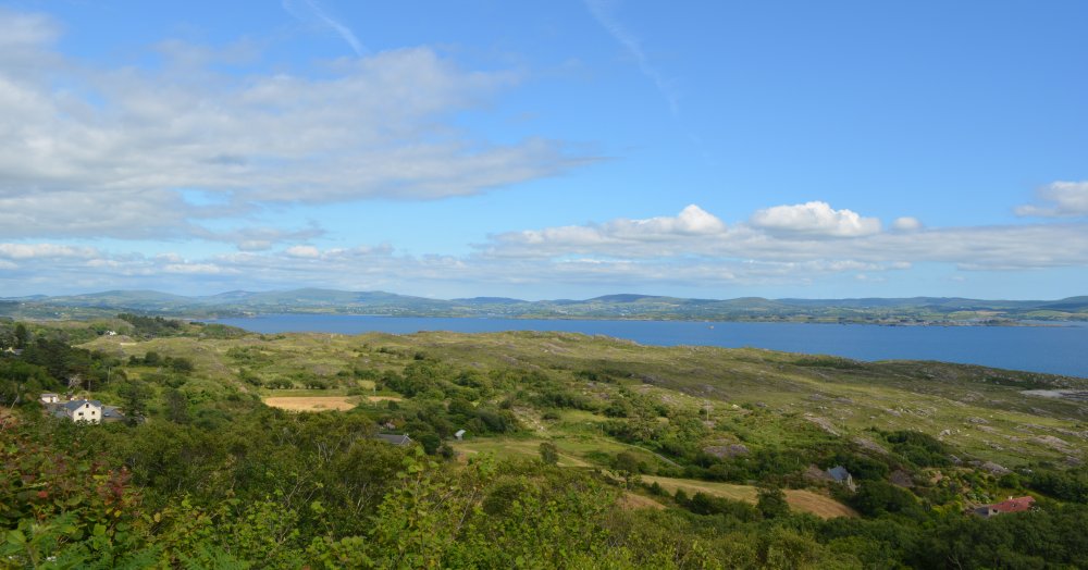 Views of Bantry Bay from the Glengarriff to Castletownbere road on the Wild Atlantic Way in Co. Cork