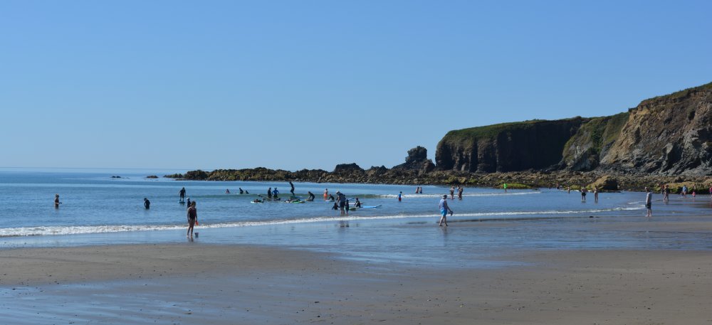 The very good beach (Bunmahon Strand) Copper Coast Drive, Co. Waterford Geopark, Ireland