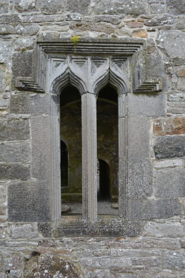 Burrishoole Abbey old window tracery Burrishoole Loop Walk from  Newport, Co. Mayo, Ireland