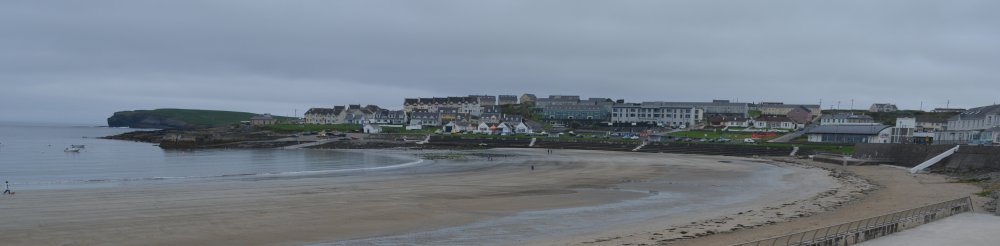 Looking north across the horseshoe beach in Kilkee, Co. Clare, West of Ireland