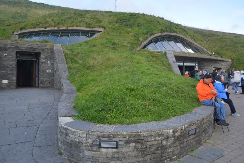 The entrance to the visitor centre and cafes Cliffs of Moher, Co. Clare,  Wild Atlantic Way, West of Ireland Coast