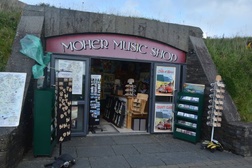 Moher Music Shop sells traditional irish music, musical instruments and music books Cliffs of Moher, Co. Clare,  Wild Atlantic Way, West of Ireland Coast