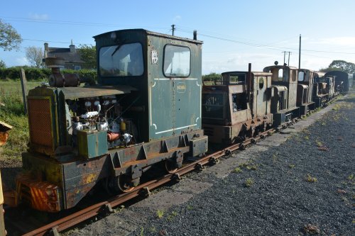 The narrow gauge track of the of the West Clare Railway, Co. Clare, Ireland