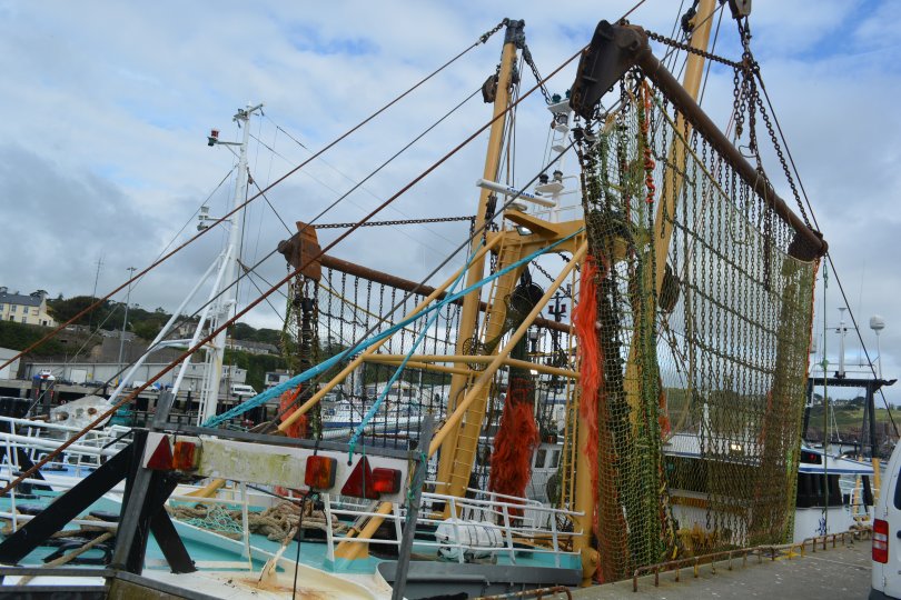 The beam trawler net of W.297 CARONIA II 