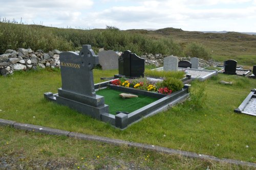 There is supposed to be a ring fort around the High Cashel Graveyard, but couldn't make it out? Cashel, Connemara, Co. Galway, Ireland
