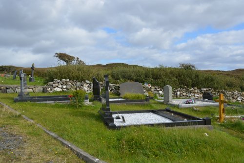 The High Cashel graveyard, Cashel, Connemara, Co. Galway, Ireland