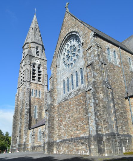 The external architecture of St Joseph's RC Church, Clifden, Connemara, Co. Galway, Ireland