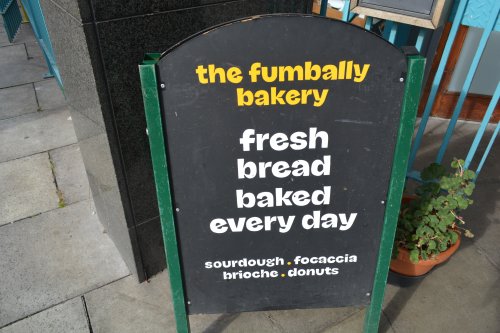 Sign of The Fumbally Cafe, Restaurant, Bakery & Shop, Dublin