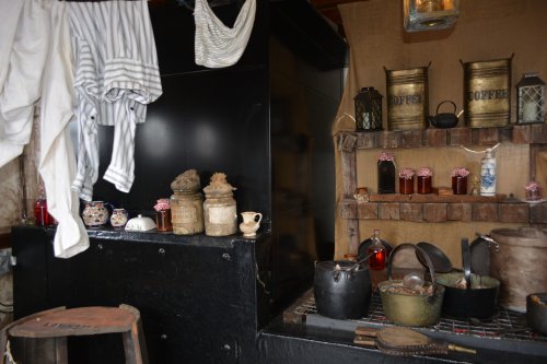 Life and accommodation in the cabins of the Dunbrody replica famine ship museum experience, New Ross, Co. Wexford, Ireland