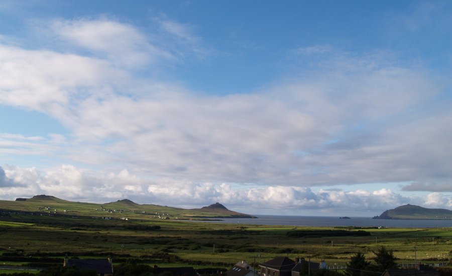 60. The Three Sisters and Smerwick Harbour on the coast near Ballyferriter, Dingle Peninsula, Co. Kerry, Selected scenic views from holidays in Ireland